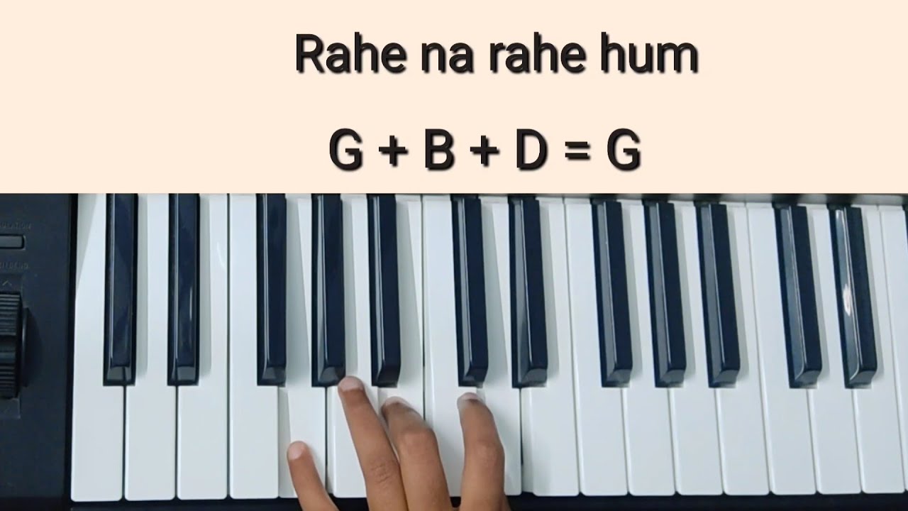 Rahe Na Rahe Hum Tutorial (Chords+Melody) | Lata Mangeshkar | Mamta | Keyboard