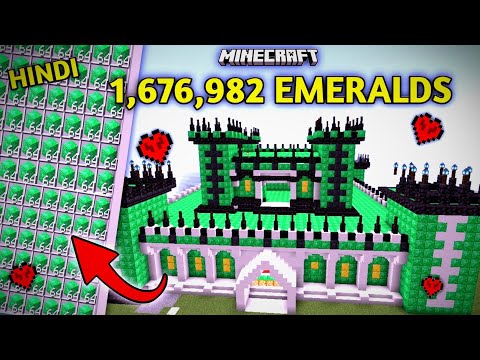 vp spot - I Build A Giant Emerald Castle In Minecraft (HINDI)