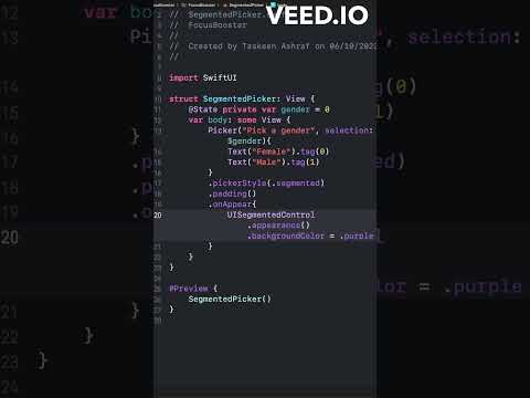 How to customise a Segmented Picker in Swift Xcode?
