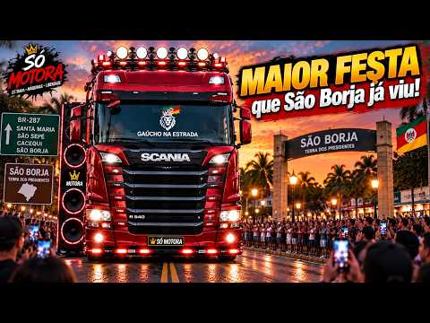 O CAMINHÃO QUE PAROU SÃO BORJA: Gaúcho Vira LENDA na Fronteira! 🚛🔊