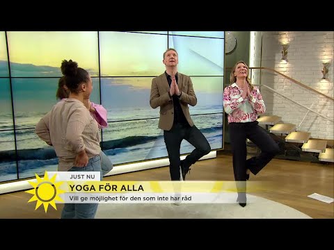 Här gör Jesper yogadebut  - Nyhetsmorgon (TV4)