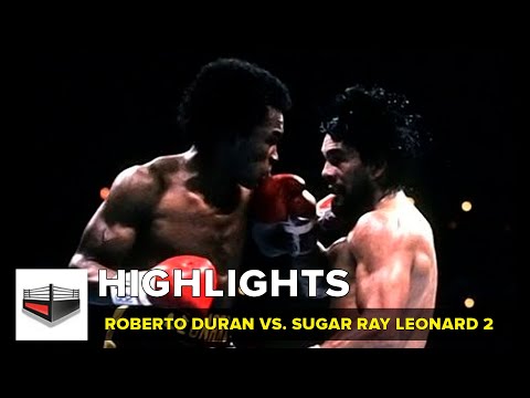 Roberto Duran vs Sugar Ray Leonard 2. El NO MÁS!
