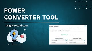 How to Use Power Converter Tool: A Step-by-Step Guide