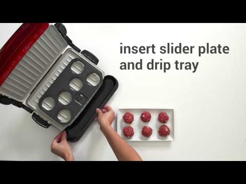 George Foreman Evolve Grill Recipes | How to Make Meatball Sliders