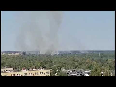 Akcja gaśnicza poligonu