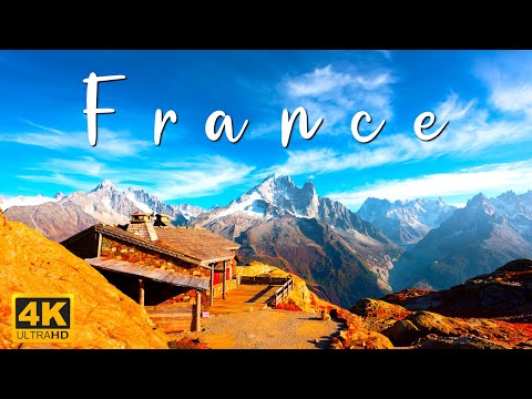 Beautiful France 4K • Peaceful Relaxation Film with Calming Music