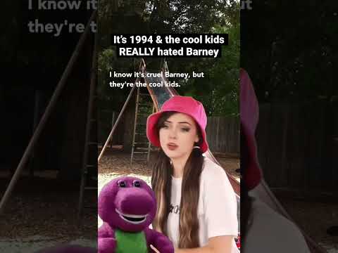 #90skids really did NOT like Barney. Remember all the vicious “I Hate You, You Hate Me” songs?