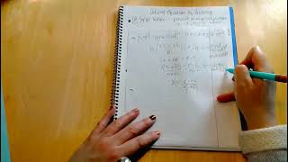 Week 7 10.4f Factoring the Variable
