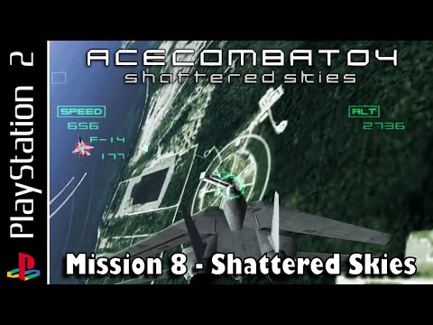 Ace Combat 04: Shattered Skies (PS2) | Mission 8 - Shattered Skies | Hard - Blind