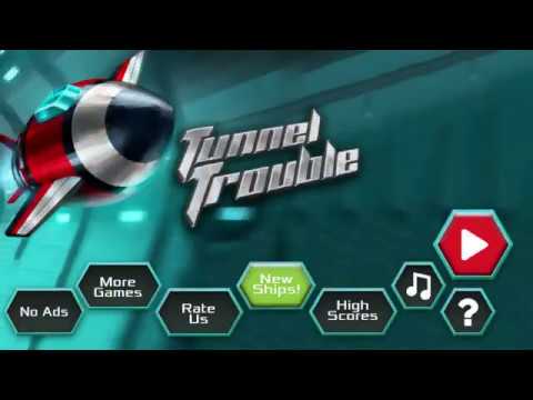Tunnel Trouble 3D - Space Jet  Video