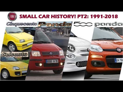 Fiat Small Car History! Part 2 [Cinquecento, Seicento, Panda 2, New 500, Panda 3] (1991-2018)