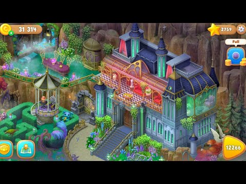 Gardenscapes Last Area Completed - YouTube