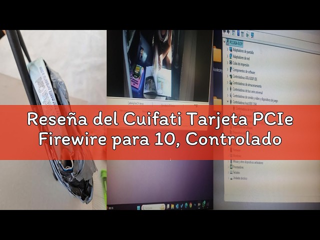 Vídeo relacionado con KALEA-INFORMATIQUE Tarjeta controladora PCIe FireWire 400 IEEE1394a de 3 Puertos con chipset VIA6308 y ASM1083. Soportes de Perfil Alto y bajo, con Cable Ilink.