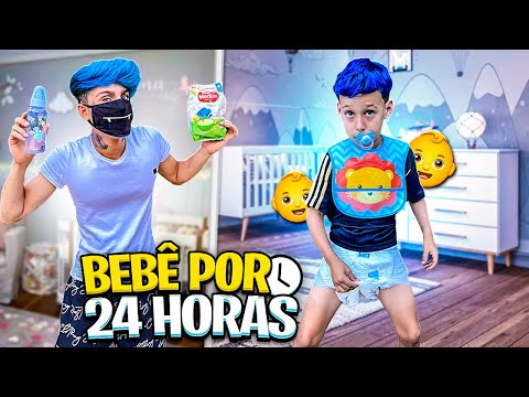 TRATANDO MEU IRMÃO COMO BEBÊ POR 24 HORAS