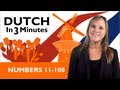 Learn Dutch - Dutch in Three Minutes - Numbers 11-100