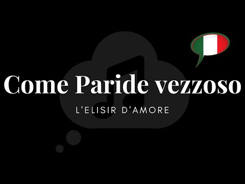 IPA + Pronunciation | Come Paride Vezzoso