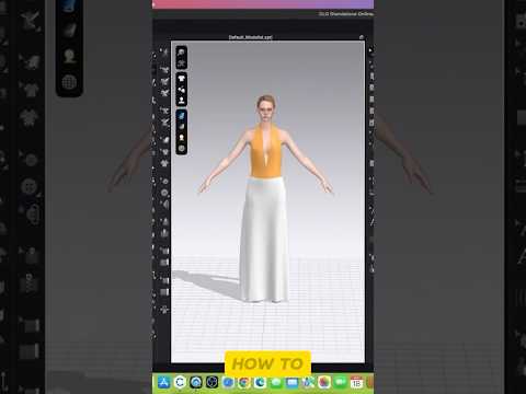 Clo 3D sew a dress 3d fashion #clo3d #fashion #clo3dbasic