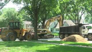 preview picture of video '7-1-2013 Mason City, IA Sewer Work on 5th & S Vermont Ave'