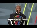 Mario Andretti gives heartfelt speech to introduce champ Joey Logano