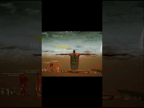 aot most big titan  height  compression #aot #anime #short #edit #viral