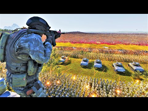 MODERN ARMY Base Vs 6,000,000 Zombies! - Ultimate Epic Battle Simulator 2 | UEBS 2