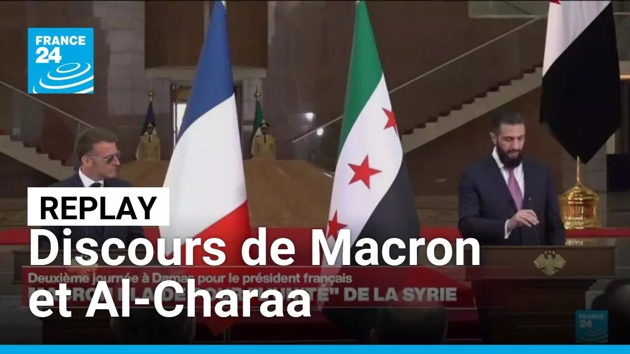 Illustration: Macron à Damas : sous les bombes, la normalisation et la question qui fâche
