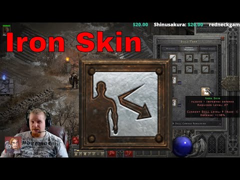 D2R Skills & Abilities - Iron Skin (Barbarian Passive)