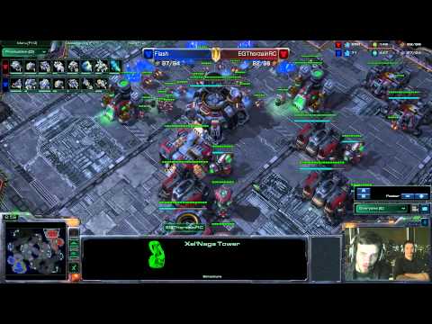 Starcraft 2 - Flash (T) vs Thorzain (T) - Commentary by Axeltoss - MvP Invitational