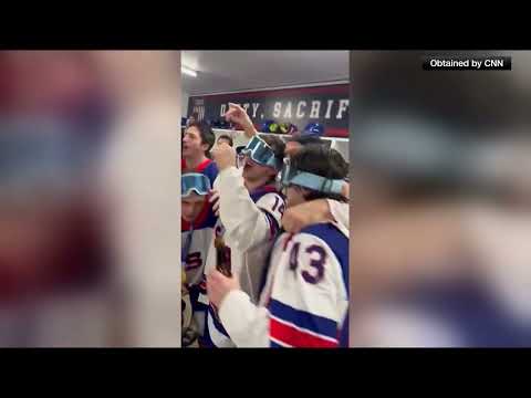 FBI Director Kash Patel Joins Locker Room Party After US Olympic Hockey Gold