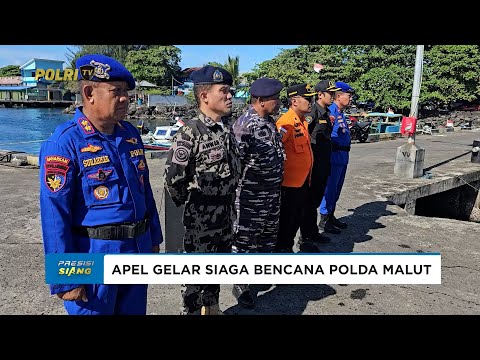 DITPOLAIRUD POLDA MALUT LAKSANAKAN APEL SIAGA BENCANA DI PELABUHAN BASTIONG