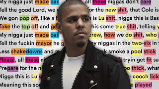 J. Cole on My Nigga Just Made Bail | Rhymes Highlighted