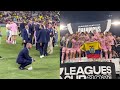 David Beckham's emotional reaction when Lionel Messi lifted Inter Miami's first Leagues Cup title