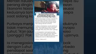Purbaya Buka Suara soal Tak Salami & Tak Tegur Sapa dengan Luhut saat Sidang Kabinet di Istana