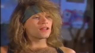 Jon Bon Jovi 1990 Interview clips at &quot;Miracle&quot; music video set