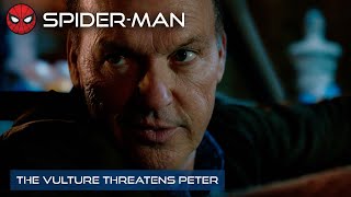 Vulture Threatens Peter | Spider-Man: Homecoming | With Captions