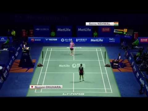 Thaihot China Open 2015 | Badminton QF M5-WS | Saina Nehwal vs Nozomi Okuhara