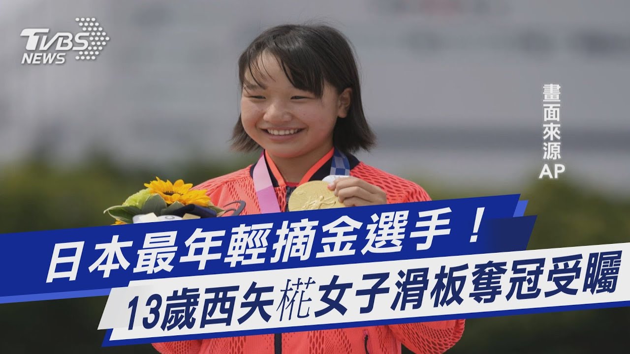 日本最年輕摘金選手！　13歲西矢椛女子滑板奪冠受矚