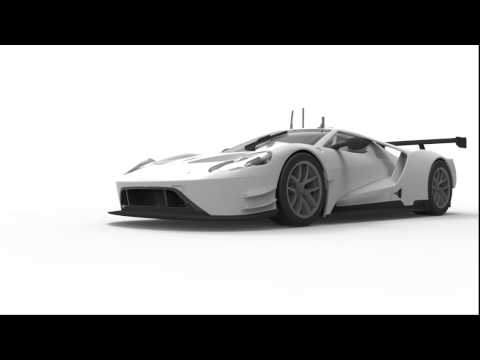 Scalextric | Ford GT GTE 122 Render Animation