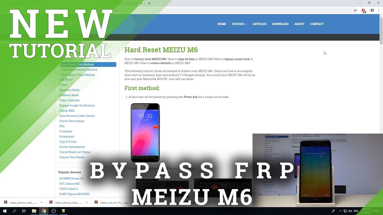 How to Bypass Screen Lock in MEIZU | Remove Password in MEIZU M6 / M5s / M2 Note | Hard Reset
