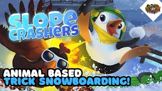 A Tricky Downhill Amazing Snowboarding Racer! | Slopecrashers