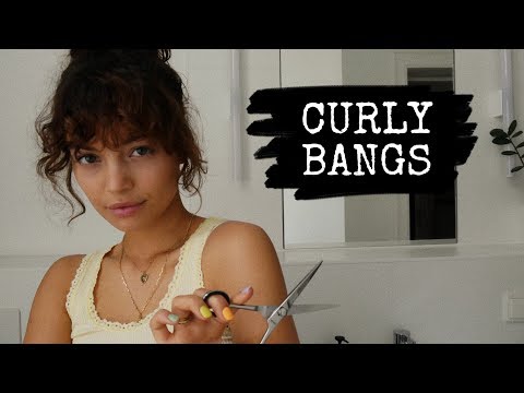 How to cut & style curly bangs | Vivi König thumnail