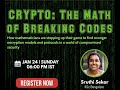 Glimpses From Our Webinar On Cryptography Sruthi Sekar Indian Institute Of Science Bangalore ROW