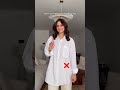 How To Make Shirt Tailored Without Sewing Save Subscribe For Shorts Fashion