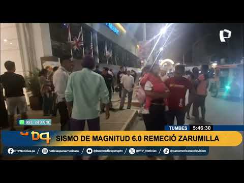 Tumbes: sismo de 6 grados remeció zona de Zarumilla