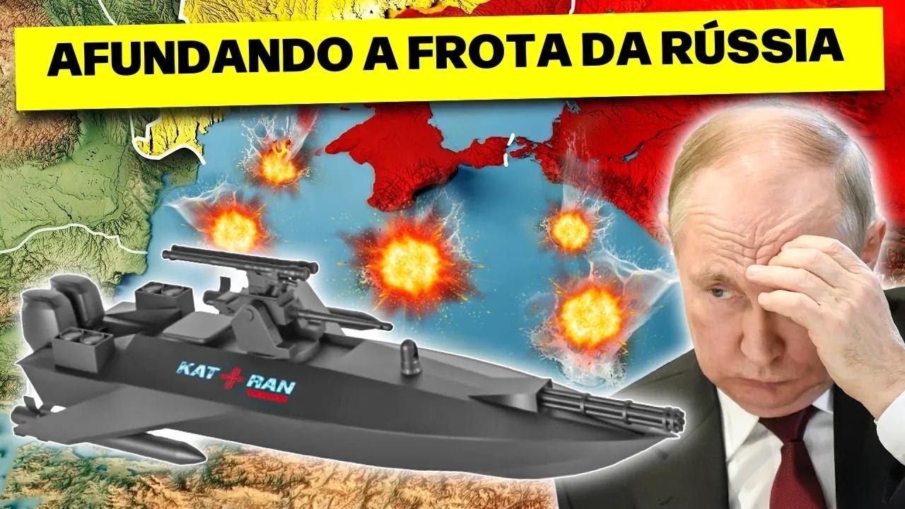 Tubarão Robótico Ucraniano Transforma Qualquer Navio Russo em Submarino!