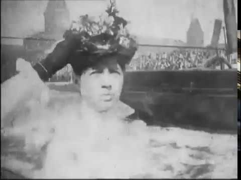 The First Disaster Film - The Launch of H M S  Albion 1898  Robert W  Paul