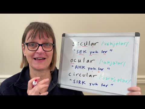 How to Pronounce Secular, Ocular and Circular