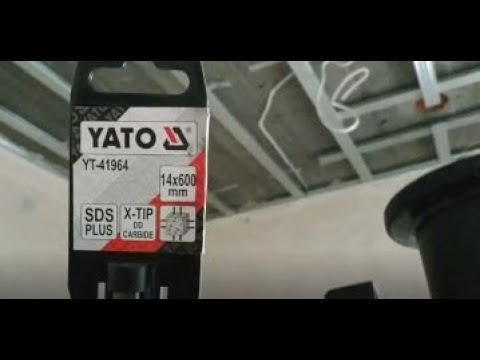 Сверло YATO SDS-Plus 14x600 мм для железобетона, 4 режущие кромки