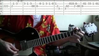 Pipeline Guitar Tab &amp; Guitar Chords with Guitar Lesson by the Chantays &amp; also the Ventures