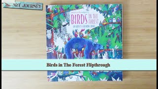 Birds In The Forest Colouring Book by Denyse Klette || Chatty Flipthrough with my Opinion
